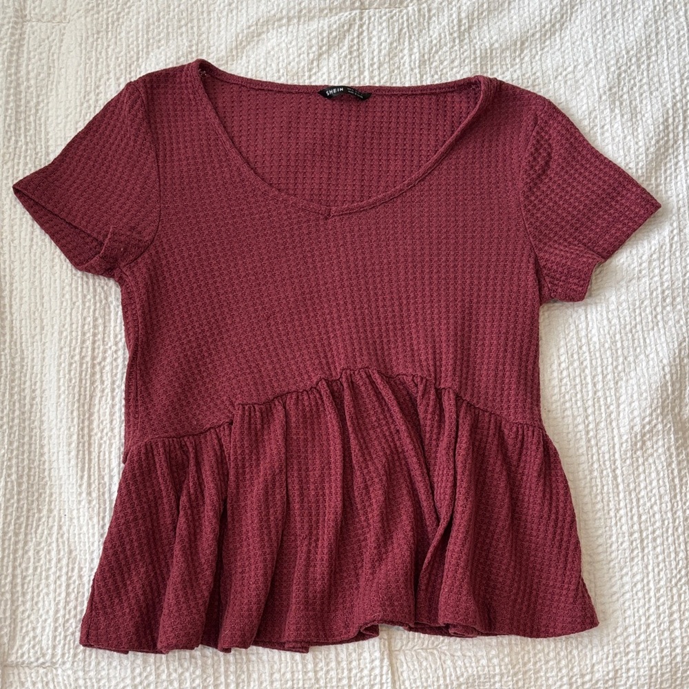 Shein Short Sleeve Babydoll Top - Size: XS